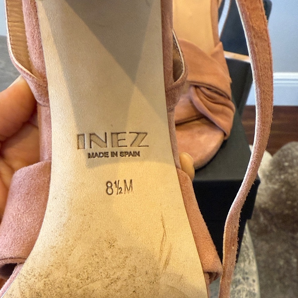 Inez Isabel heels worn once 8.5 clay pink - Picture 3 of 12
